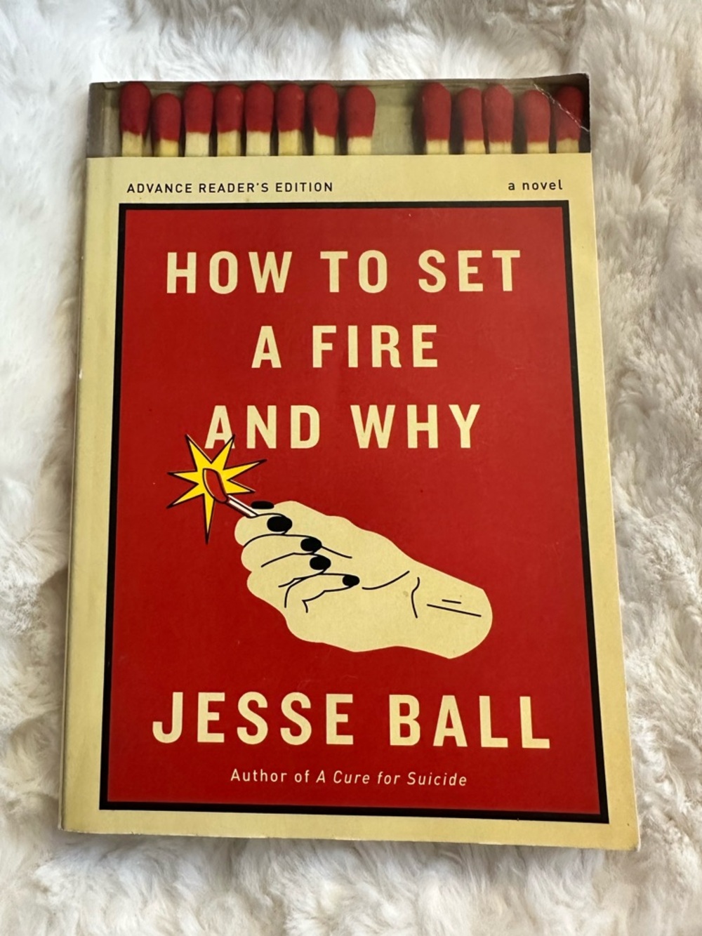 How to Set a Fire and Why by Jesse Ball‎ - Red Cover
